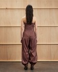 Gathered Corset Jumpsuit