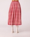 June Checkered Handwoven Skirt
