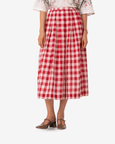 June Checkered Handwoven Skirt