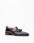 Evening Tassel Loafer With a Square Toe, Featuring Old Money Look