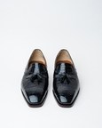 Evening Tassel Loafer With a Square Toe, Featuring Old Money Look