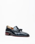 Evening Tassel Loafer With a Square Toe, Featuring Old Money Look