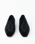 Evening Tassel Raven Black Tuxedo With Hand Embroidered Beeds
