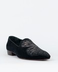 Evening Tassel Raven Black Tuxedo With Hand Embroidered Beeds