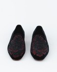 Evening Tassel Raven Black Tuxedo With Hand Embroidered Beeds
