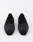 Evening Tassel Raven Black Tuxedo With Hand Embroidered Beeds