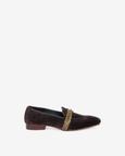 Ash Brown With Gold Stripe Embriodery Tuxedo