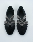 Evening Black With Cut  Metallic Stripe Hand Embriodery Tuxedo