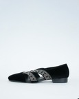 Evening Black With Cut  Metallic Stripe Hand Embriodery Tuxedo
