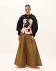 Rust Leaf Corset Top