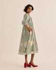 Cornflower Pleated Dress