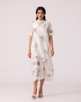 Larisa Zodiac Print Handwoven Dress