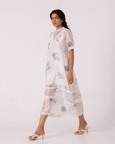 Larisa Zodiac Print Handwoven Dress