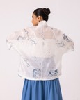 Lizzy Zodiac Print Handwoven Top
