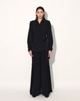 Neo Wrap Pleated Pant Suit
