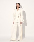 Neo Wrap Pleated Pant Suit