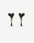 Melting Enamel Heart Earring