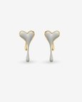 Melting Enamel Heart Earring