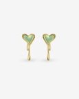Melting Heart Duo Enamel Earrings
