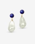 Baroque Lapis Pearl Drop