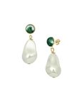 Baroque Malachite Pearl Drop