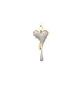 Melting Enamel Heart With Anchor Chain