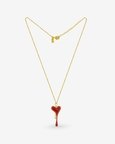 Melting Enamel Heart With Anchor Chain