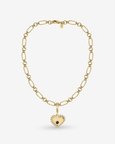 Halo Lapis Charm Necklace