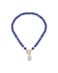 Midnight Pearl Gemstone Necklace