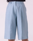 March Linen Pleated Shorts