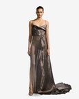 Metallic Layered Dress