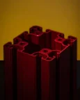 Extrusion Vase - Red