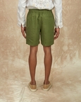 Drawcord Linen Shorts