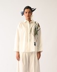 Botanica Ivory Sky Appliqué Top