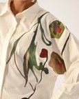 Botanica Ivory Sky Appliqué Top