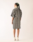 Revolt B&w Beach Appliqué Dress