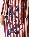 Revolt Bric Wrap Appliqué Dress