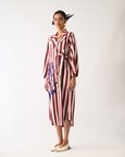 Revolt Bric Wrap Appliqué Dress