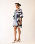 Revolt Rb Trench Aline Short Appliqué Dress