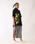 Mono Black Cuban Appliqué Shirt Set