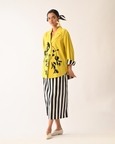Mono Citrus Appliqué Jacket Top