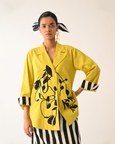 Mono Citrus Appliqué Jacket Top