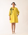 Mono Citrus Sicily Appliqué Dress