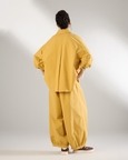 Gathered Waist Hem Pants