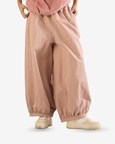 Gathered Waist Hem Pants