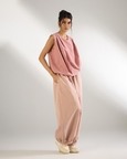 Gathered Waist Hem Pants