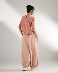 Gathered Waist Hem Pants
