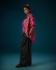 Side Pleat Panel Pants