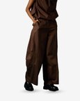 Side Pleat Panel Pants