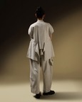 Hem Pocket Mid-Rise Pants